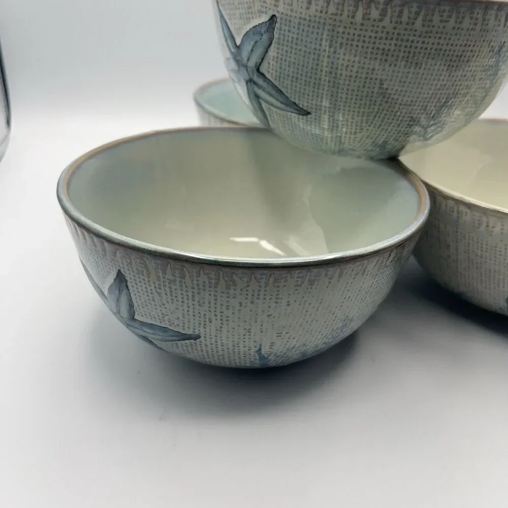Cracker Barrel Sand Dollar Bowls Susan Winget - Set Of 4